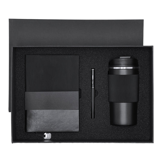 Conjunto Premium Elegante: Copo, Bloco e Caneta