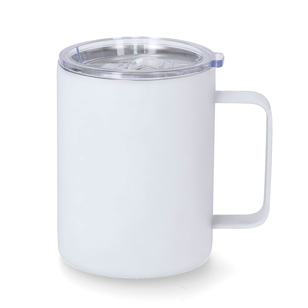 Caneca Isolada em Aço Inoxidável com Tampa