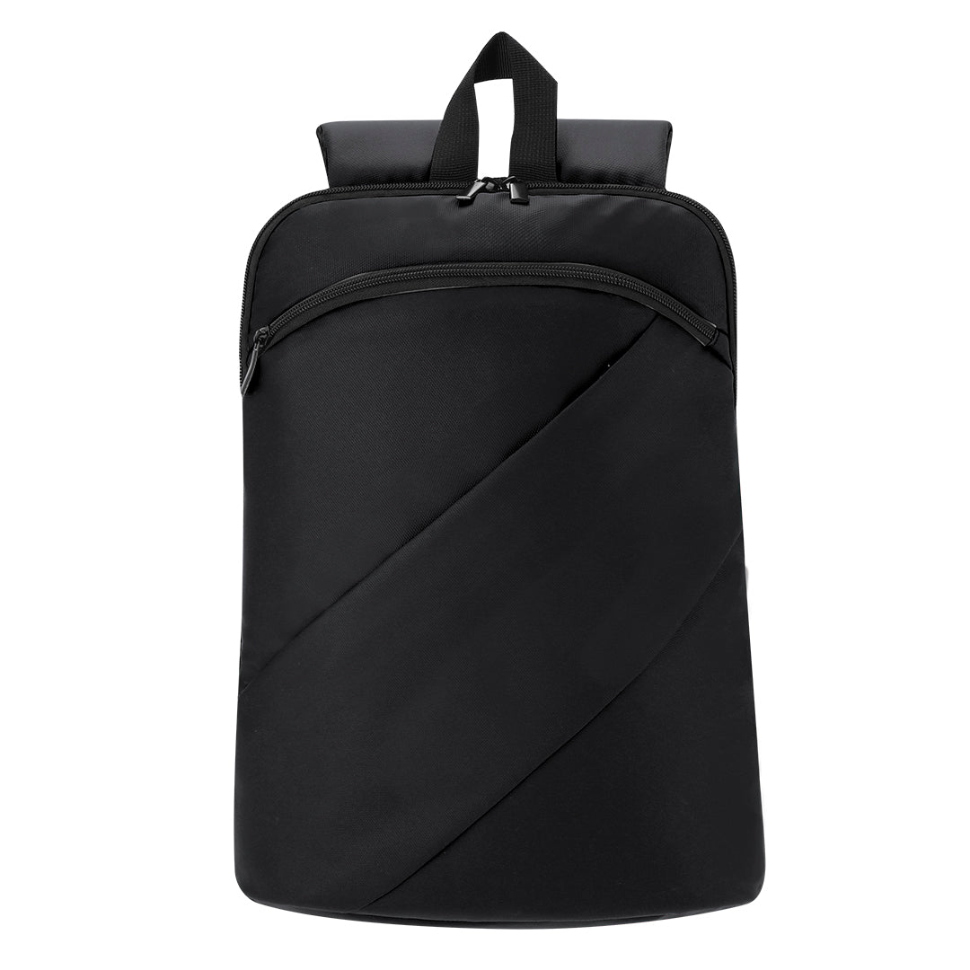 Mochila PU Macio com Bolso para Laptop