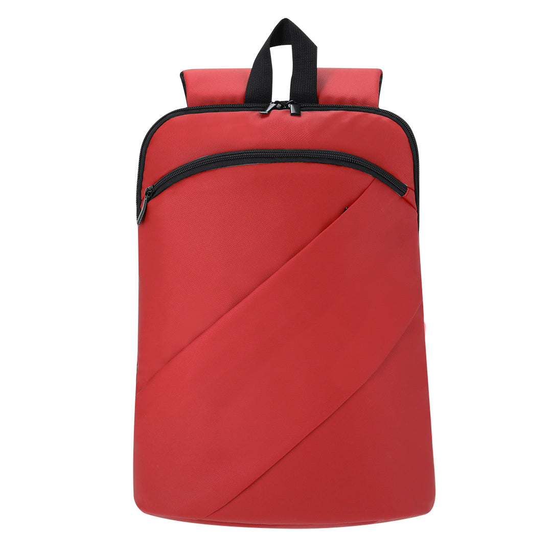 Mochila PU Macio com Bolso para Laptop