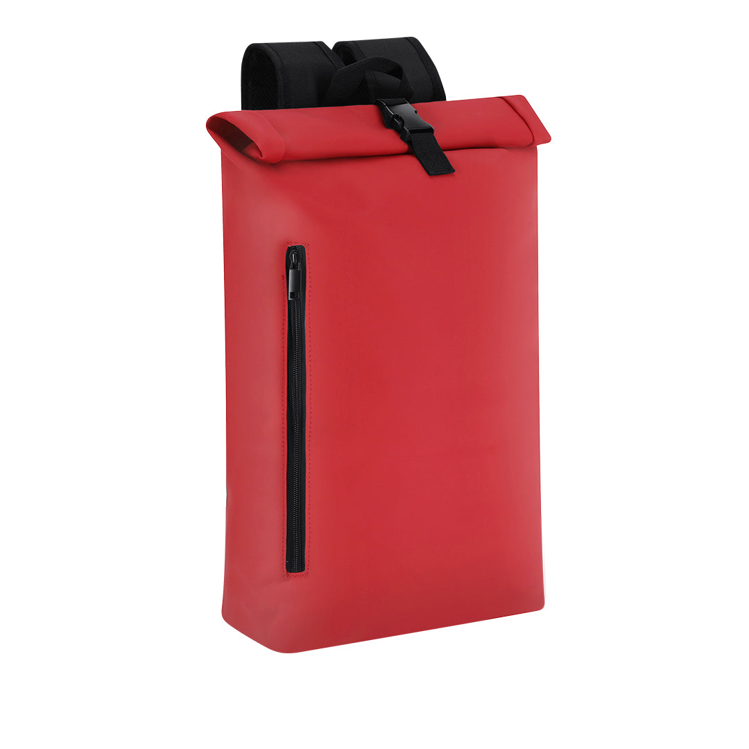 Mochila Vlad em PU suave com compartimento para portátil