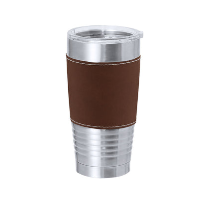 Vaso Térmico em Aço Inox 420ml com Banda PU Elegante