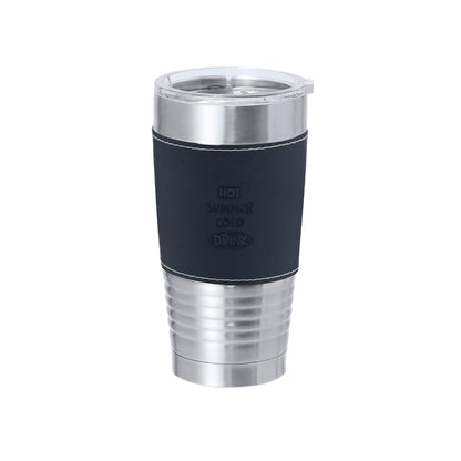Vaso Térmico em Aço Inox 420ml com Banda PU Elegante