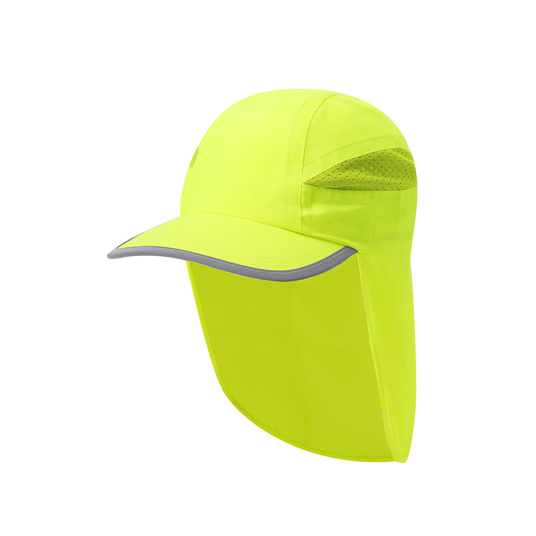 Boné Fluorescente com Proteção Solar e Ventilação