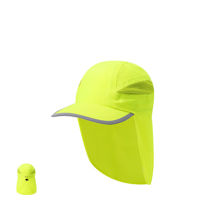 Boné Fluorescente com Proteção Solar e Ventilação