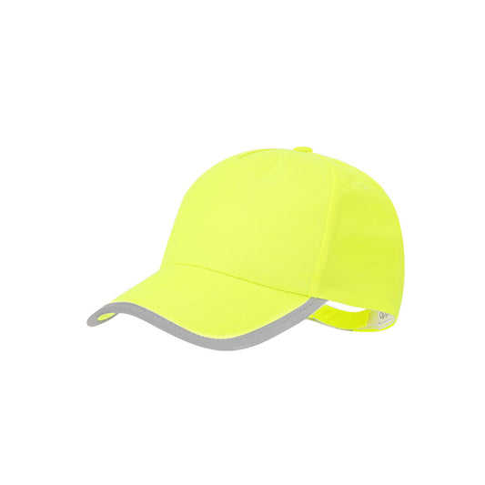 Gorro Infantil Desportivo Bicolor Amarelo Fluorescente