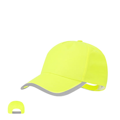 Gorro Infantil Desportivo Bicolor Amarelo Fluorescente