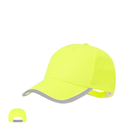 Gorro Infantil Desportivo Bicolor Amarelo Fluorescente