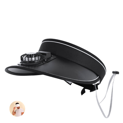 Viseira com Ventilador Recarregável e Ajustável