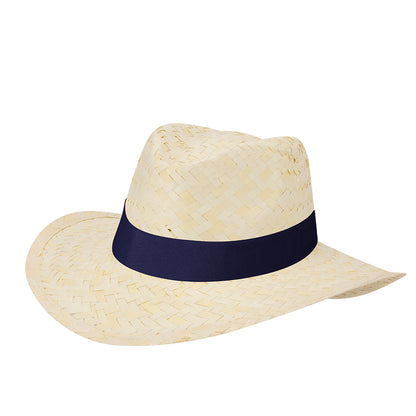Sombrero de Palha Branco com Cinta Interior Confortável