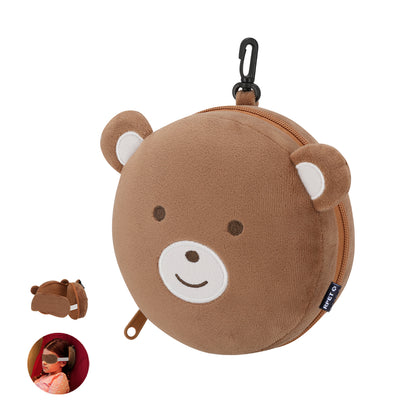 Almofada Infantil com Máscara para Viagens Confortáveis