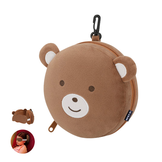 Almofada Infantil com Máscara para Viagens Confortáveis