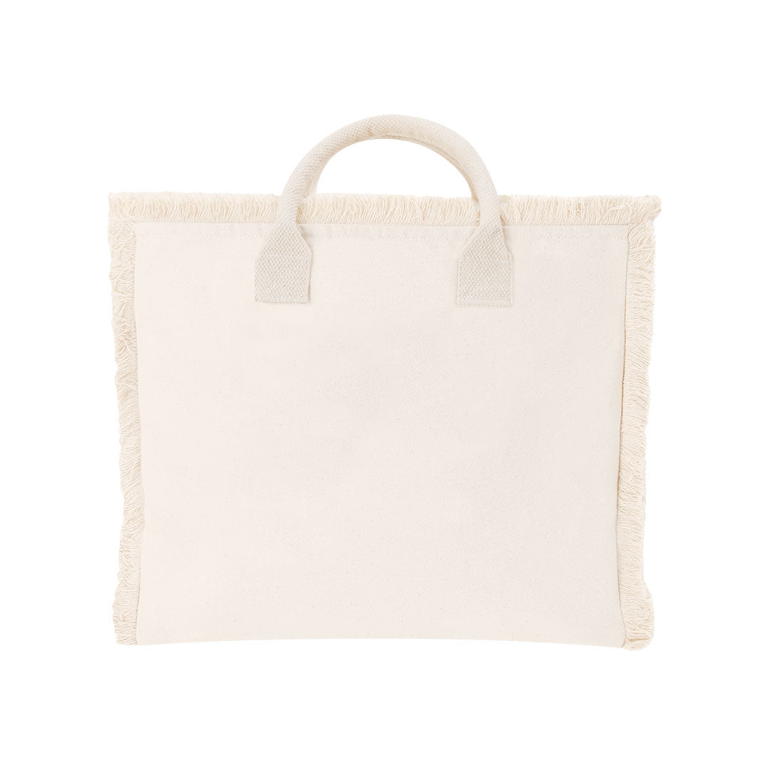 Bolsa com Franjas em Algodão Resistente e Fecho Seguro