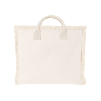 Bolsa com Franjas em Algodão Resistente e Fecho Seguro