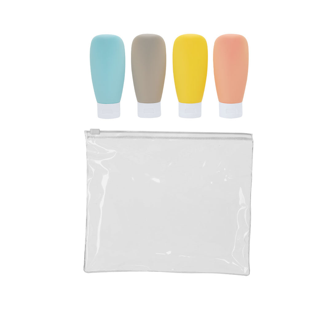 Neceser de Viagem Samir com 4 Frascos Coloridos 60ml