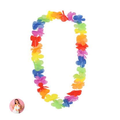 Colar Havaiano de Flores Leve e Confortável