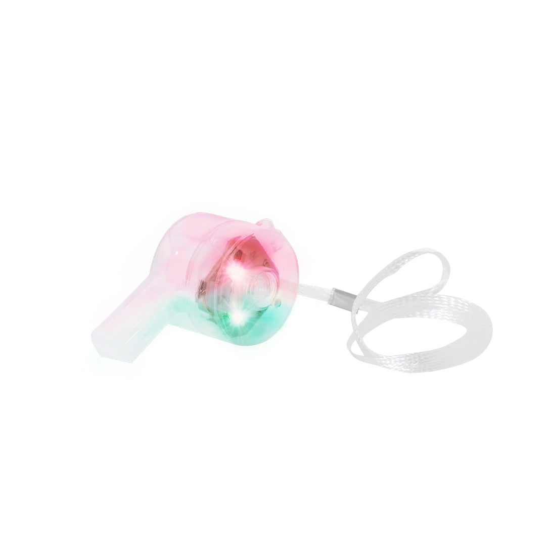Apito Luminoso com LEDs Multicor e Cordão