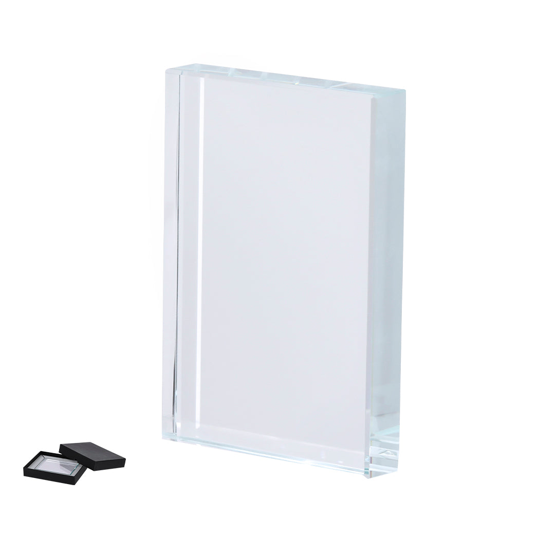 Placa em Cristal Elegante com Estojo Magnético