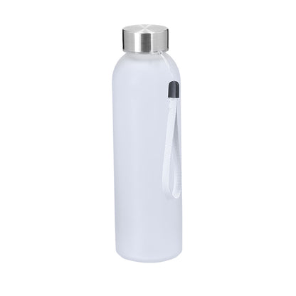 Bidão 500 ml em vidro frosted com tampa inox