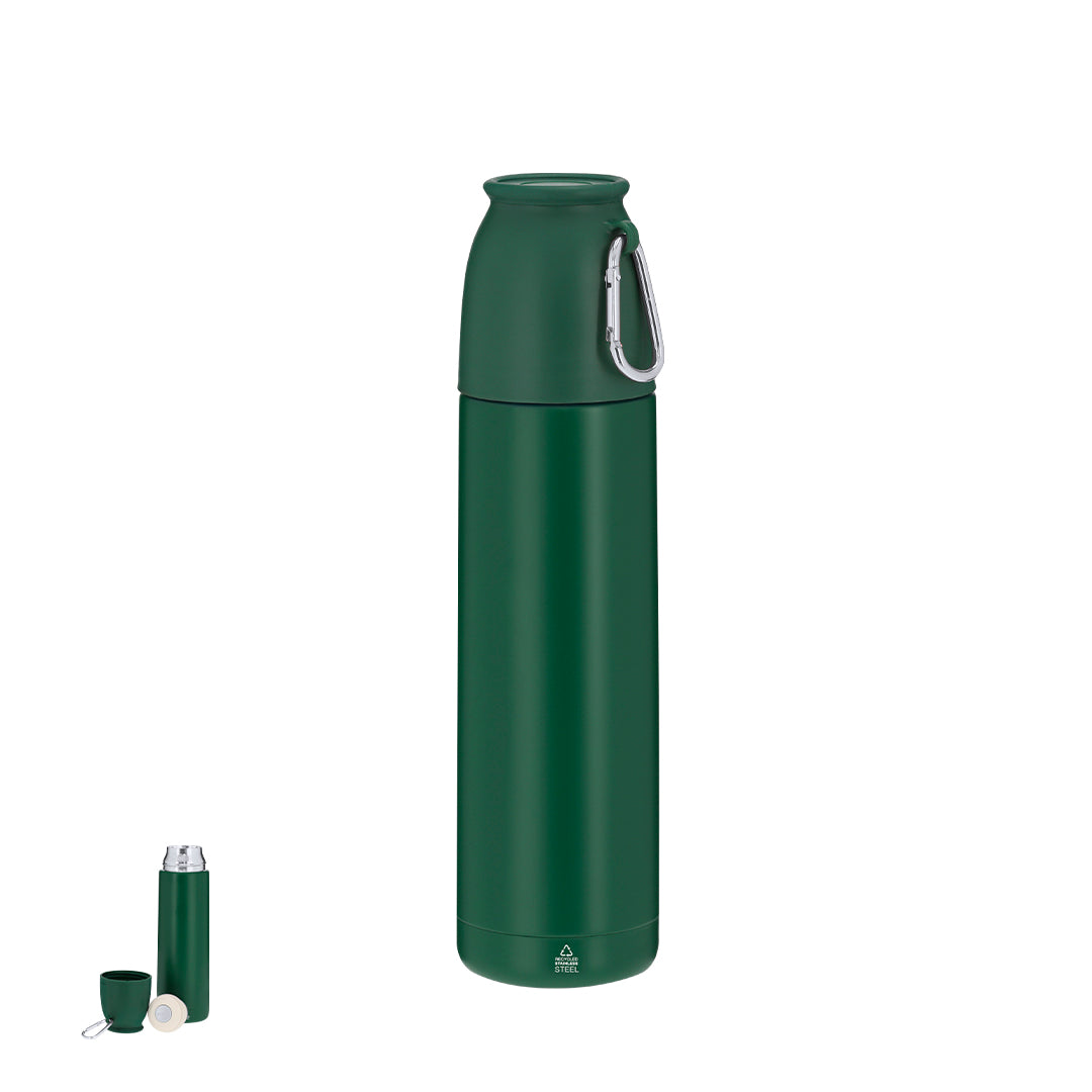 Clorin - Termo e Chávena em Aço Inoxidável Reciclado 500ml