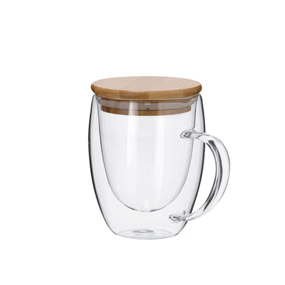 Xícara Térmica Dupla Parede em Cristal de Borosilicato