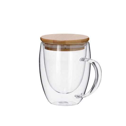 Xícara Térmica Dupla Parede em Cristal de Borosilicato