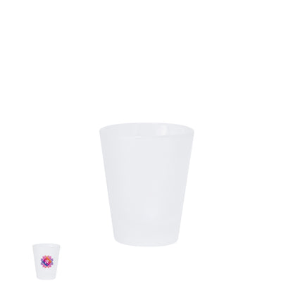 Vaso Chupito 50ml Cristal Frosted para Sublimação
