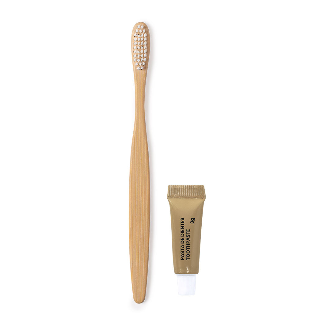 Set Dental Sustentável com Escova de Bambu e Pasta