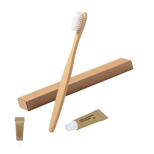Set Dental Sustentável com Escova de Bambu e Pasta