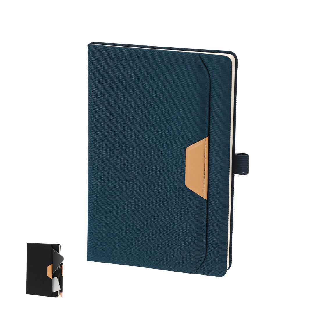 Bloc de Notas Zarek em RPET com Bolso Exterior