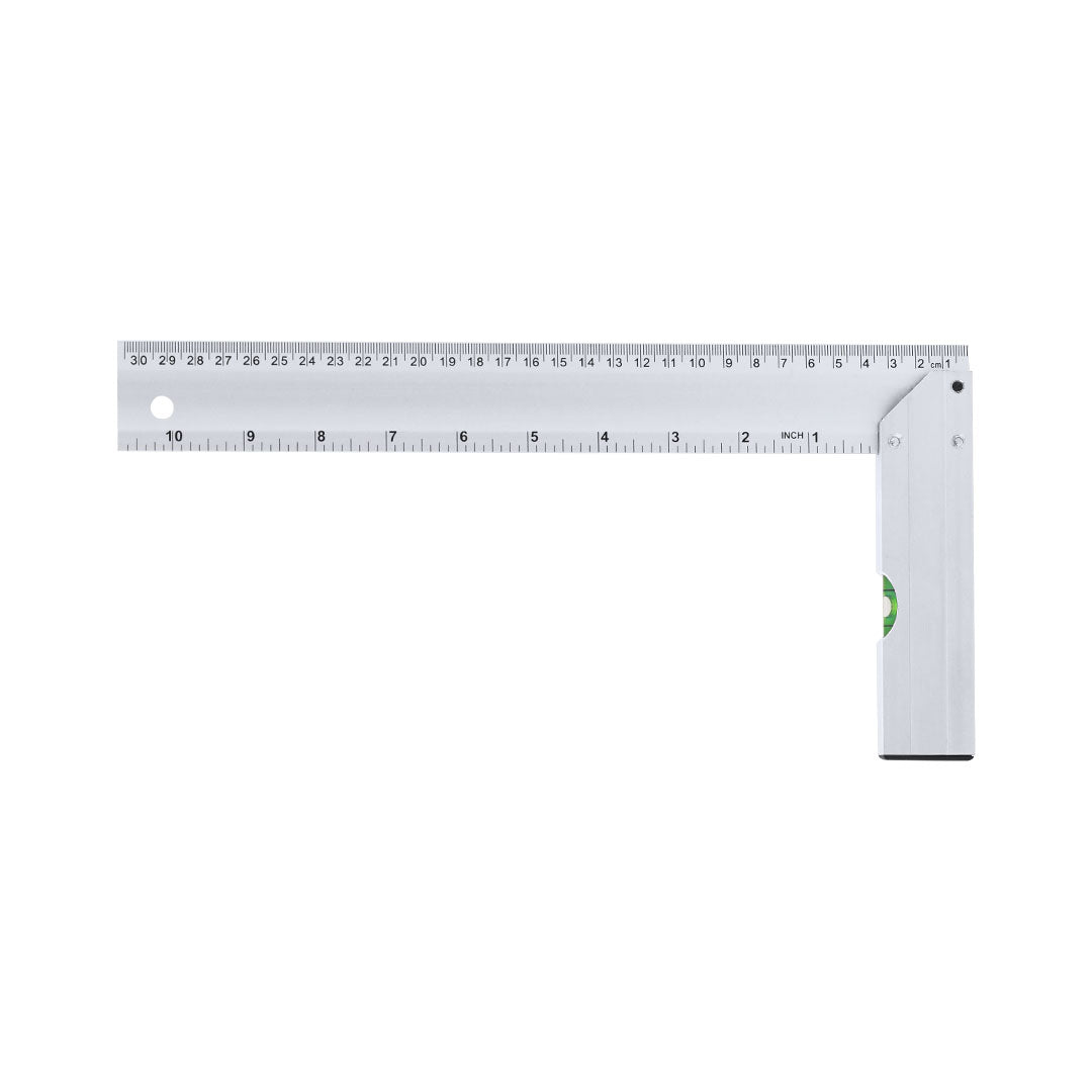 Escuadra em Alumínio com Nível 30,5 cm