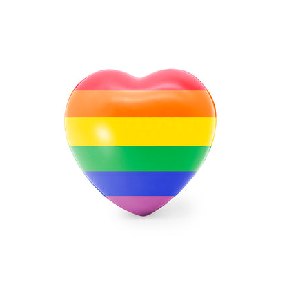 Antiestresse Coração Rainbow com Acolchoado Brilhante
