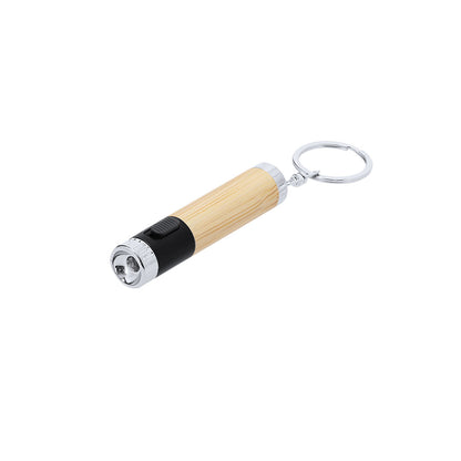 Chaveiro Lanterna de Bambu e ABS com LED
