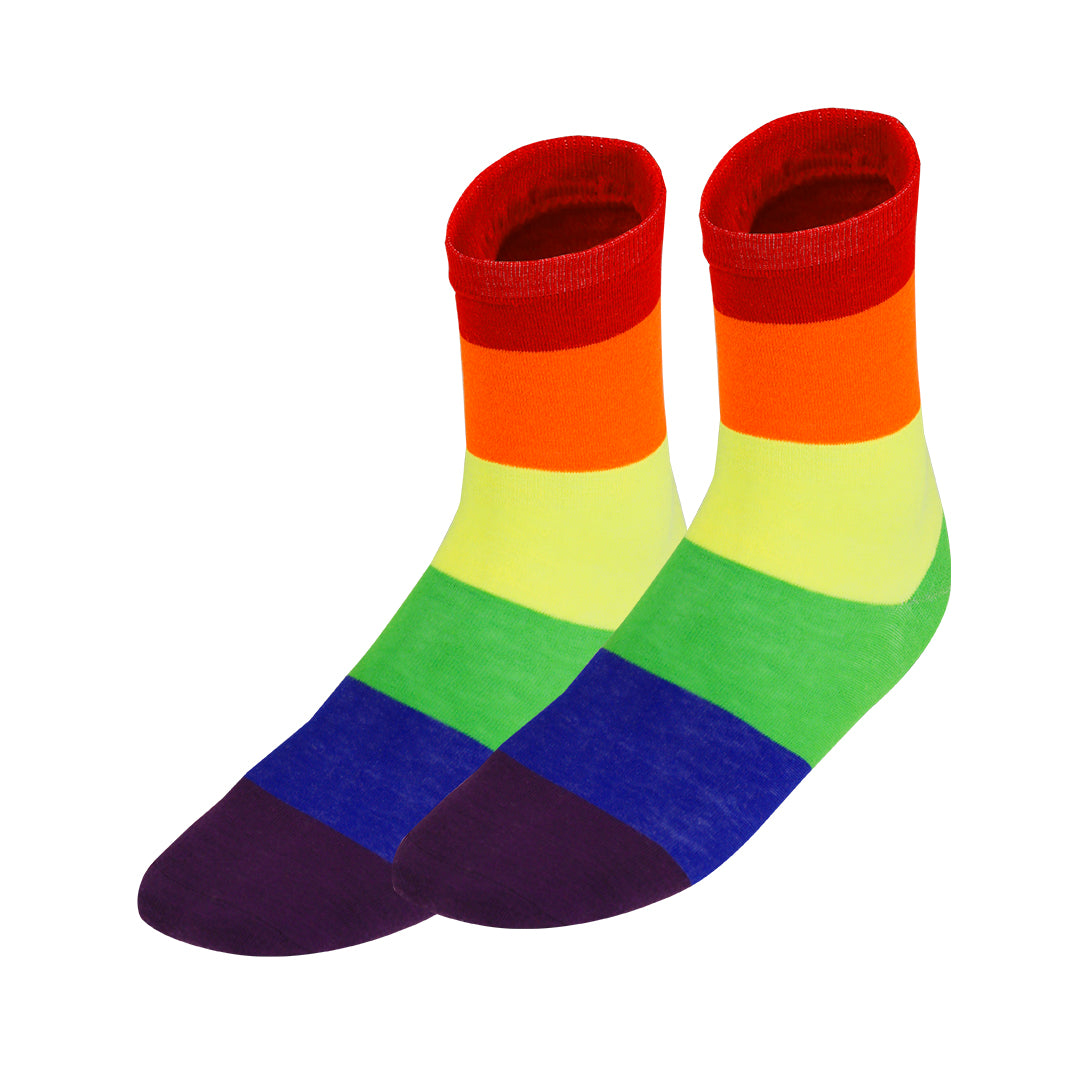 Meias Rainbow em Poliéster Elástico Confortáveis
