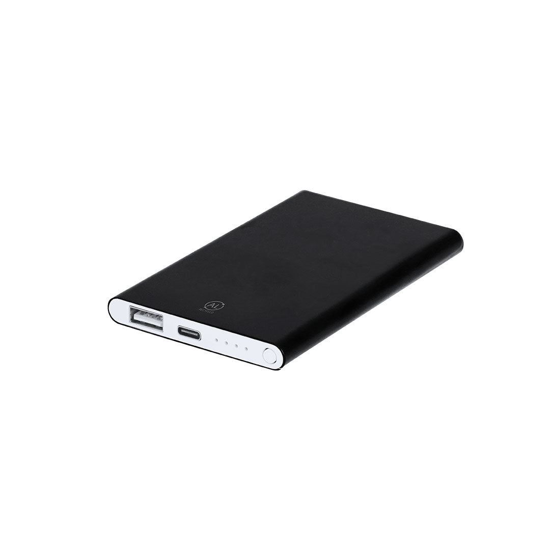 Power Bank 4000mAh em Alumínio Reciclado com USB Tipo C