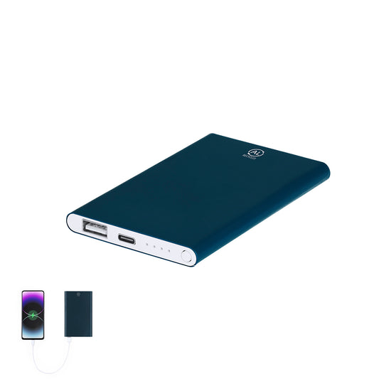 Power Bank 4000mAh em Alumínio Reciclado com USB Tipo C