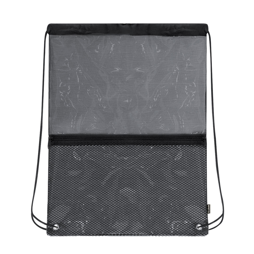 Mochila de Cordas RPET Transparente e Sustentável