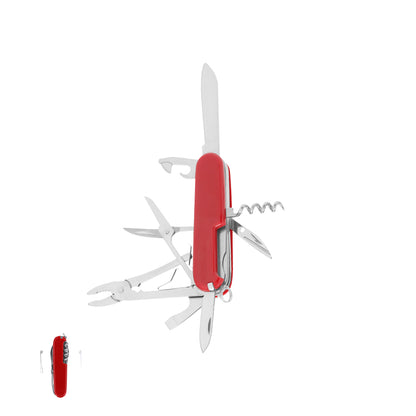 Navaja Multiusos Texwol com 10 Funções em Aço Inox