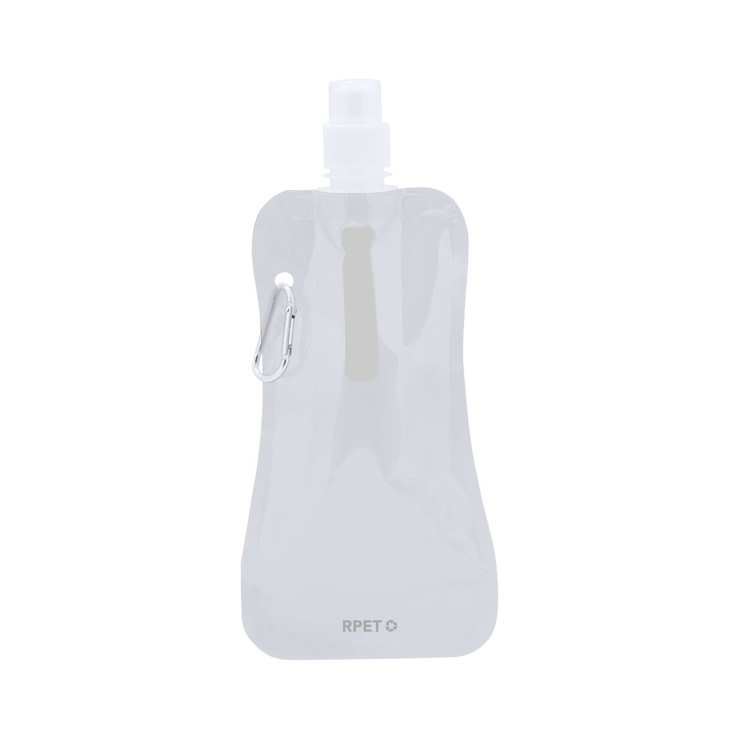 Bidão Flexível 400ml em RPET com Mosquetão