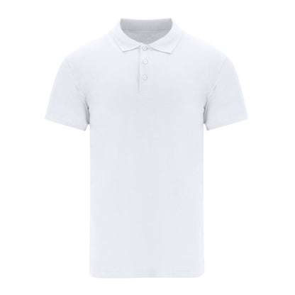 Polo Unissexo Branco Manga Curta Confortável