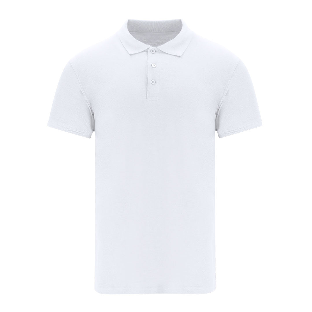 Polo Unissexo Branco Manga Curta Confortável