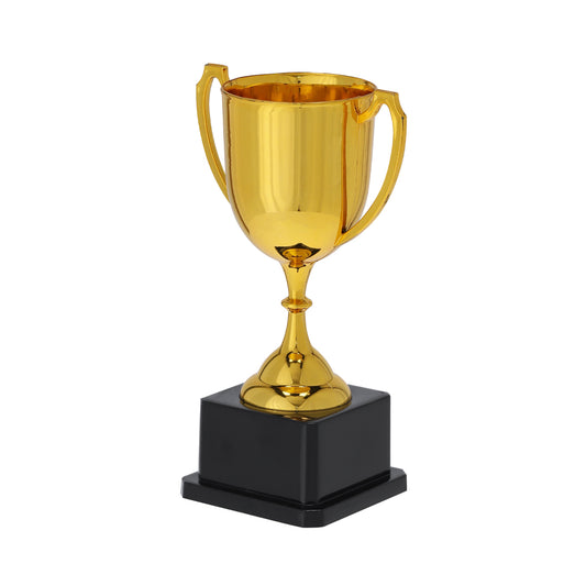 Troféu Nynor dourado com base preta elegante