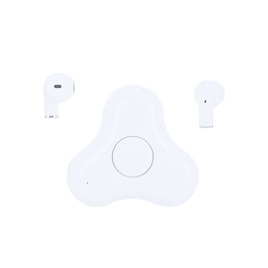 Auriculares Levin Bluetooth 5.3 com Estojo Spinner Branco