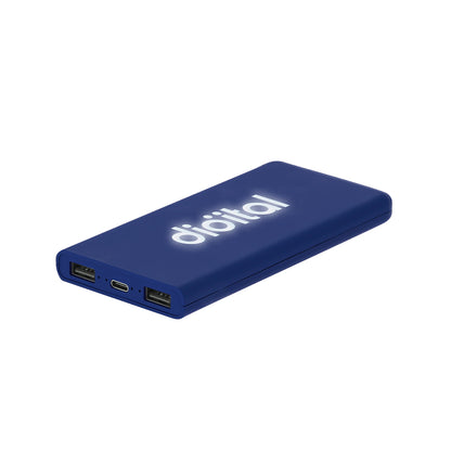 Power Bank Caplan 5000mAh com Luz LED e Dupla USB