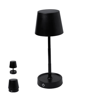 Lâmpada 'Kirsten' Preto Mate com LED e Bateria USB