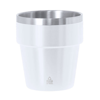 Vaso Térmico Mayden em Aço Inoxidável Reciclado 250ml