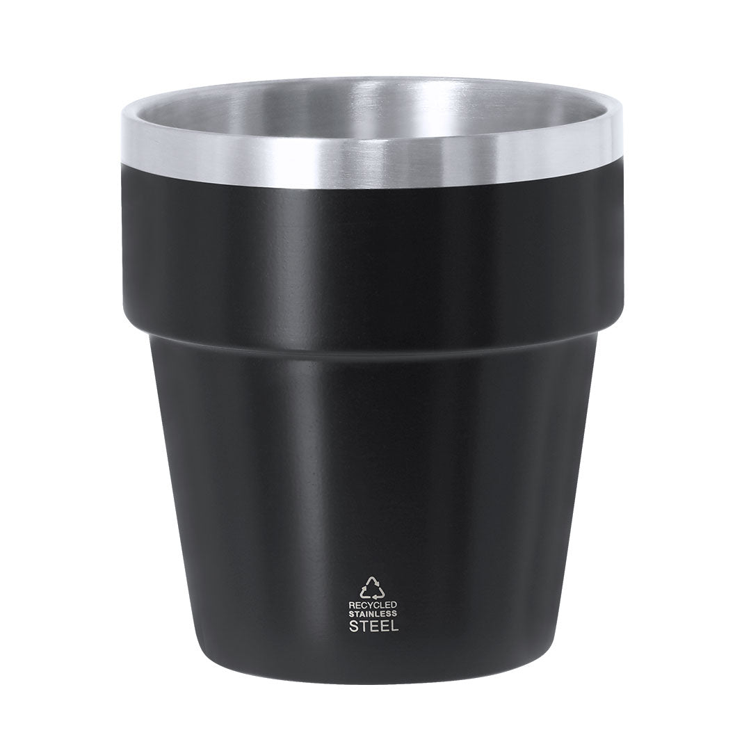 Vaso Térmico Mayden em Aço Inoxidável Reciclado 250ml