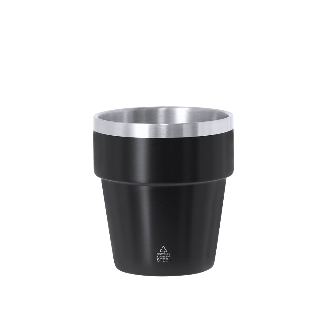 Vaso Térmico Mayden em Aço Inoxidável Reciclado 250ml