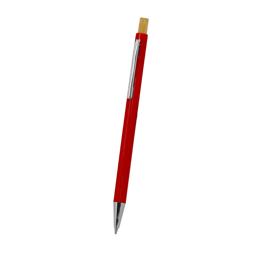 Caneta Elegante em Bambu com Mecanismo de Pressão