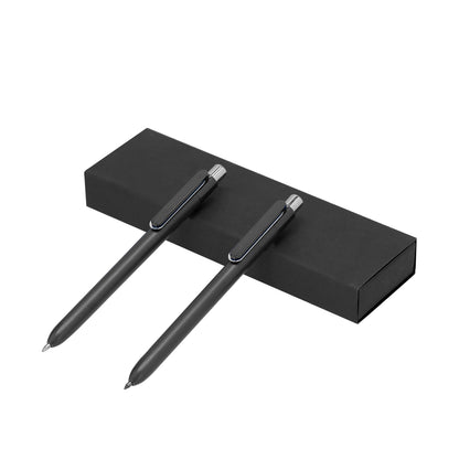 Conjunto Caneta Azul e Lápis Eterno em Estojo Reciclado